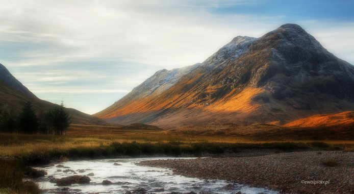 W dolinie Glen Coe, Szkocja