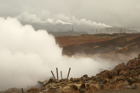 Pole geotermalne Gunnuhver, Islandia