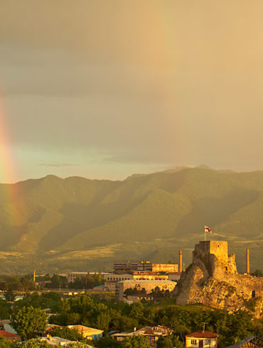 Filtr polaryzacyjny i tęcza