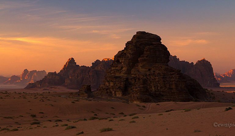 pustynia Wadi Rum, Jordania