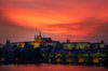Praga, zachód słońca
