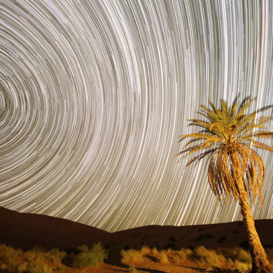 Gwiazdy nad Erg Chebbi