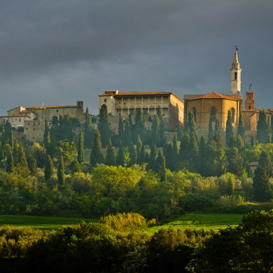 Pienza o świcie, Toskania