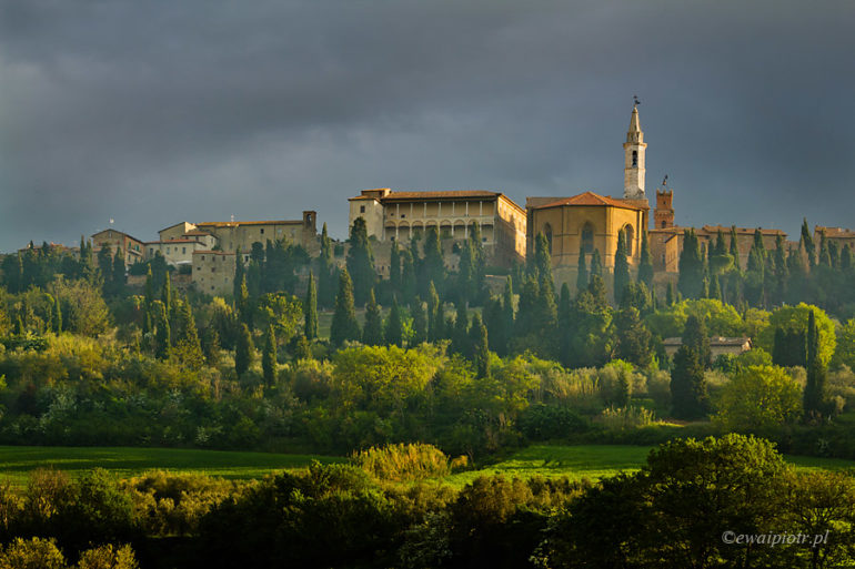Pienza o świcie, Toskania