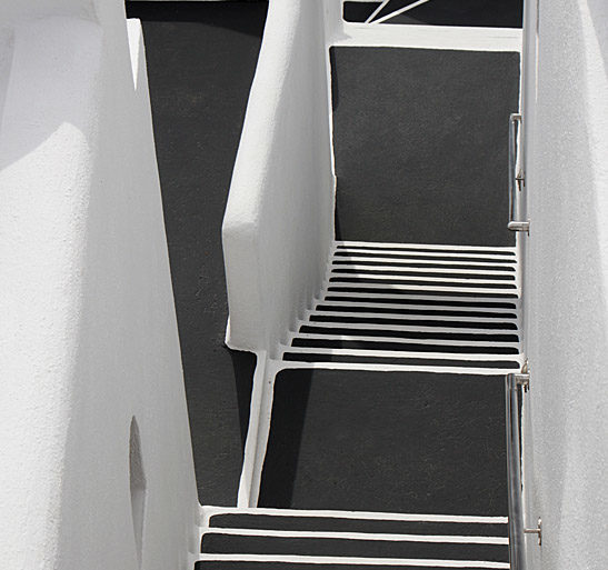 schody, Santorini