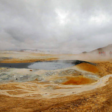 Pola geotermalne Namafjall, Islandia