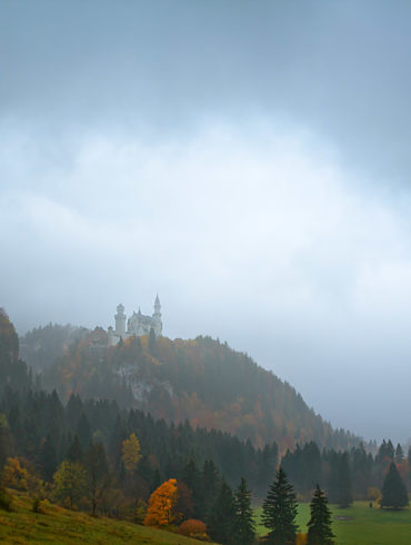 Neuschwanstein we mgle, Bawaria