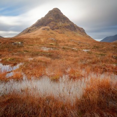 W dolinie Glen Coe, Szkocja