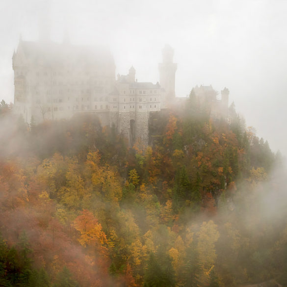 Neuschwanstein we mgle, Bawaria