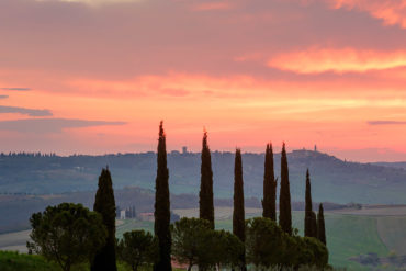 Poranek w Val d'Orcia, Toskania