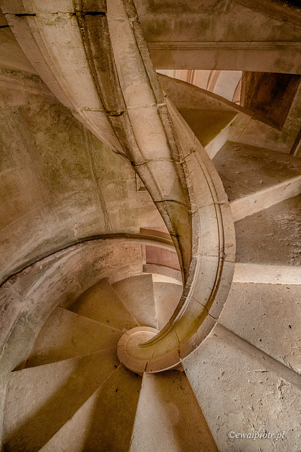schody w klasztorze w Tomar, Portugalia