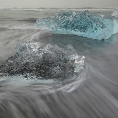 Lody Jökulsárlón, Islandia