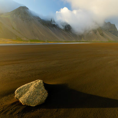 Popołudnie przy Vestrahorn, Islandia