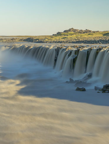 Selfoss z filtrem Manfrotto ND500, Islandia