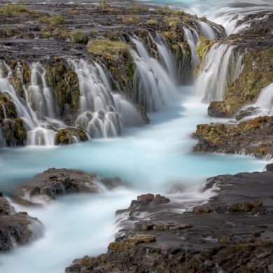 Islandia, wodospad Bruarfoss, warsztaty fotograficzne