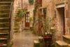 Schody w Pitigliano, deszcz w Toskanii, fotowyprawa