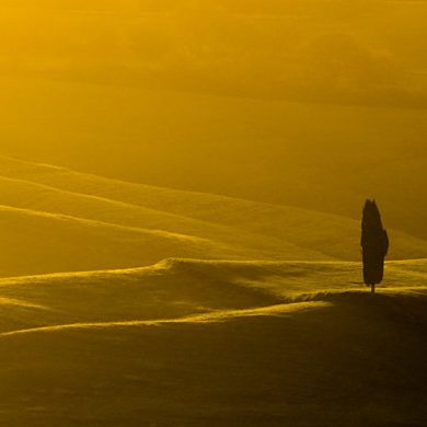 kadrowanie w krajobrazie, Val d'Orcia