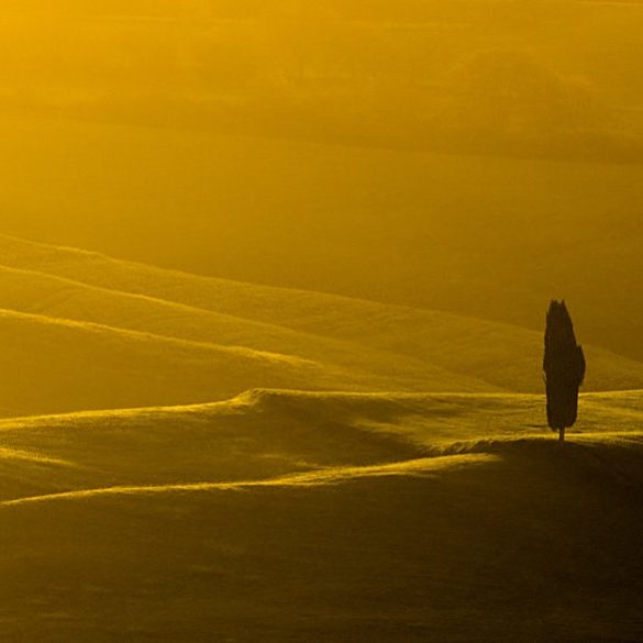 kadrowanie w krajobrazie, Val d'Orcia
