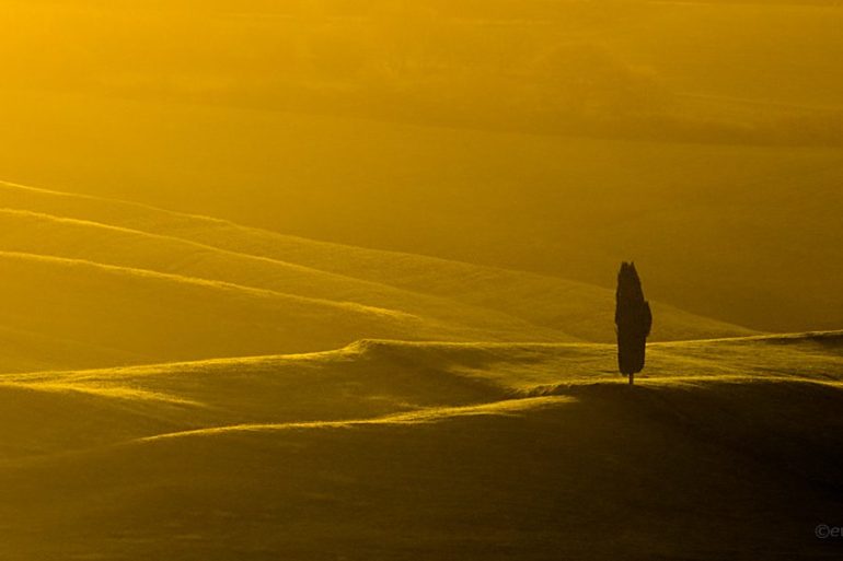 kadrowanie w krajobrazie, Val d'Orcia