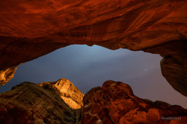 Wąwóz Siq i gwiazdy, Petra, Jordania