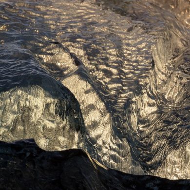 Lód z Jokulsarlon, Islandia, fotografia kolorowa