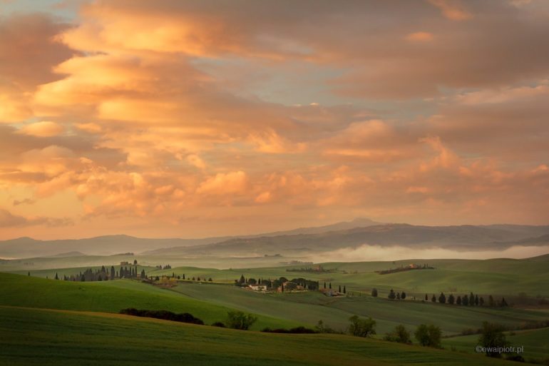 Kolorowe niebo nad Toskanią, fotowyprawa