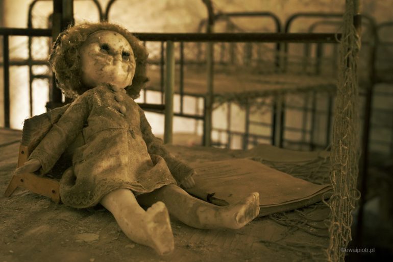 Porzucona lalka, przedszkole w Prypeci, Czarnobyl