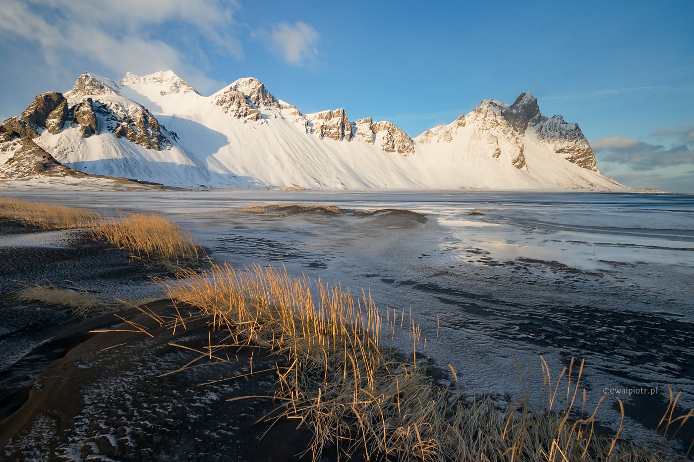 Vestrahorn zimą, Islandia, jaki dysk do przechowywania zdjęć, fotowyprawa