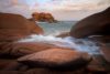 Wybrzeże Bretanii, fotowyprawa Bretania, różowe skały nad morzem