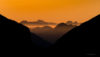 Zachód słońca w Alpach, Słowenia
