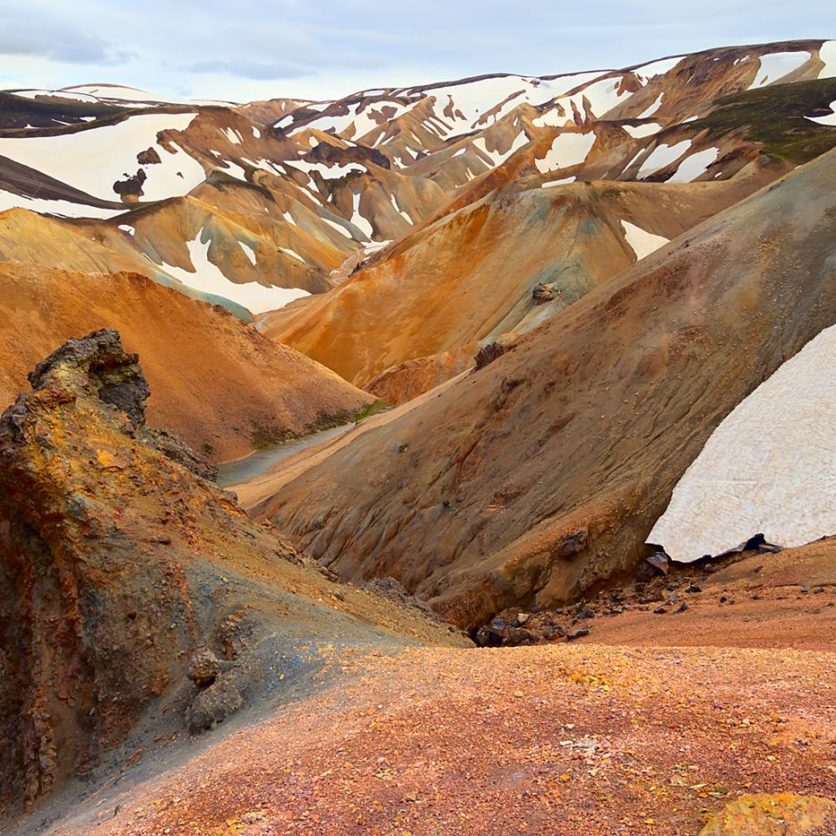 Landmannalaugar, Islandia, edycja w trybie LAB