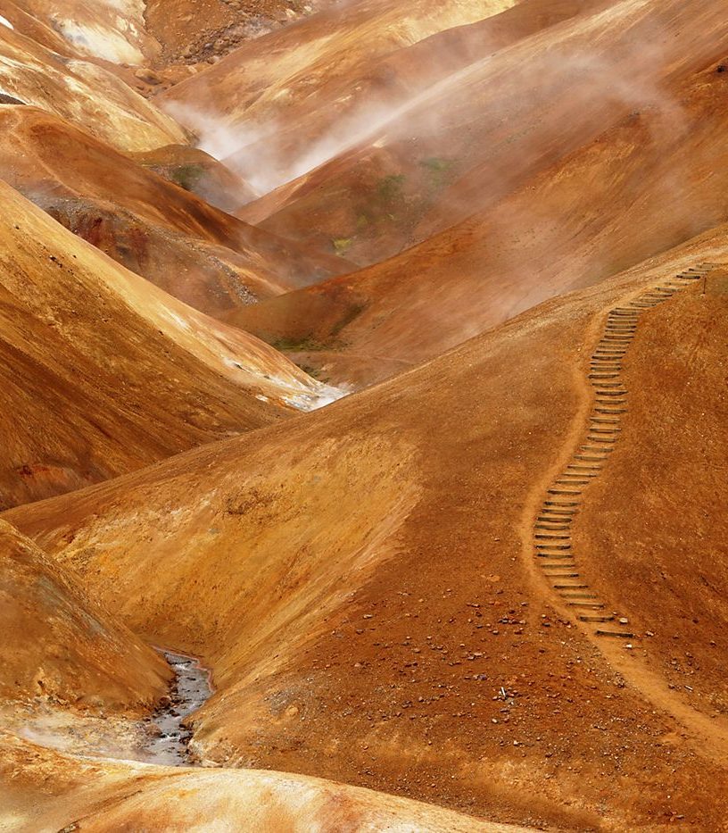 Dymiące wzgórza Kerlingerfjoll, Islandia, obszar geotermalny, warsztaty fotograficzne