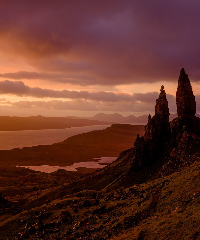 Old Mann of Storr o świcie