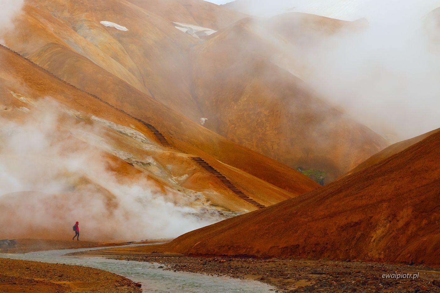 Pomarańczowe wzgórza Kerlingarfjoll, Islandia