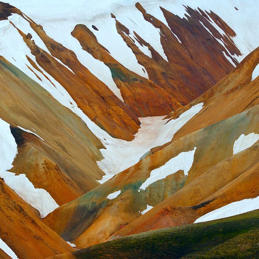 Kolorowe wzgórza Landmannalaugar, Islandia