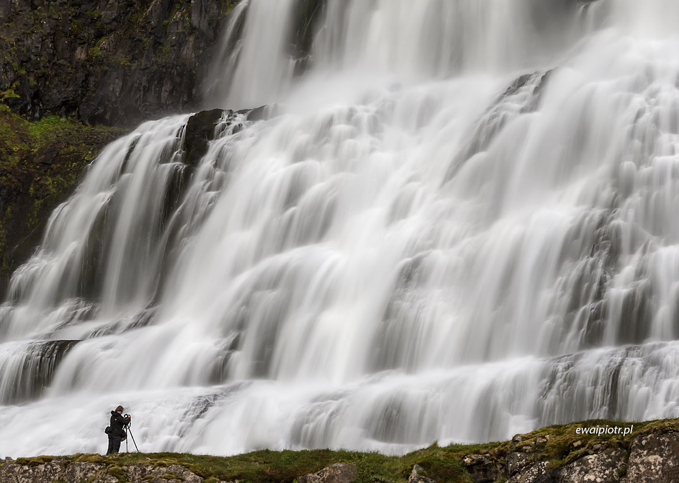 Wodospad Dynjandi i Ewa, Islandia