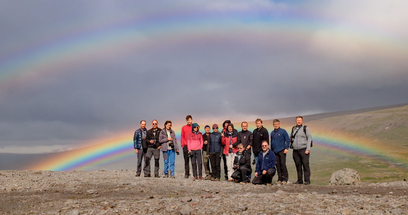 Planeta Islandia 2020 - uczestnicy fotowyprawy pod tęczą