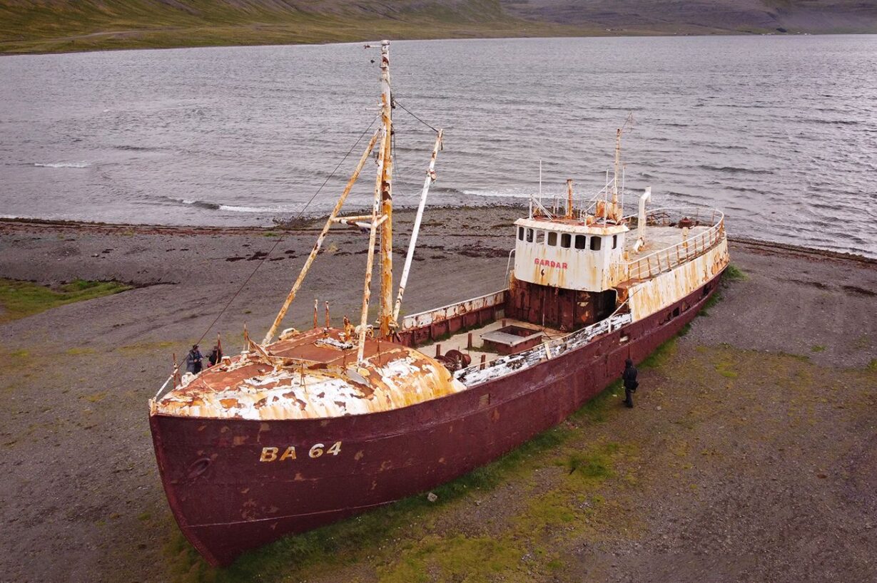 Wrak statku BA64, Islandia, Fiordy Zachodnie