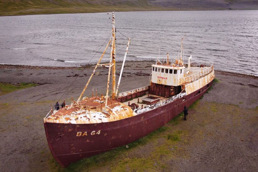 Wrak statku BA64, Islandia, Fiordy Zachodnie