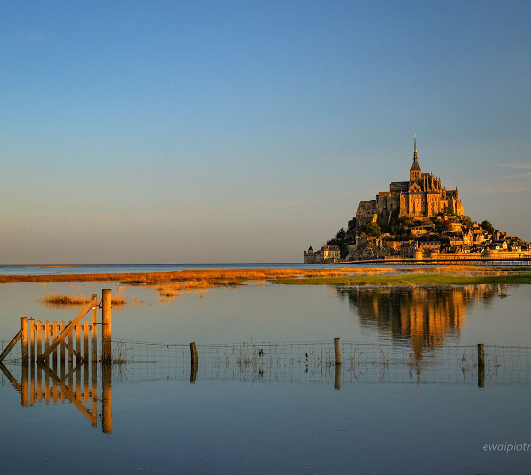 Mont Saint Michel i płotek, Bretania, fotowyprawa