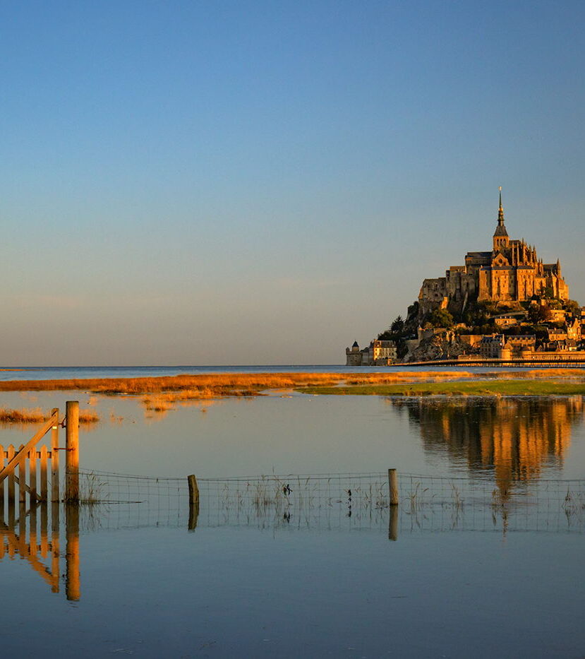 Mont Saint Michel i płotek, Bretania, fotowyprawa