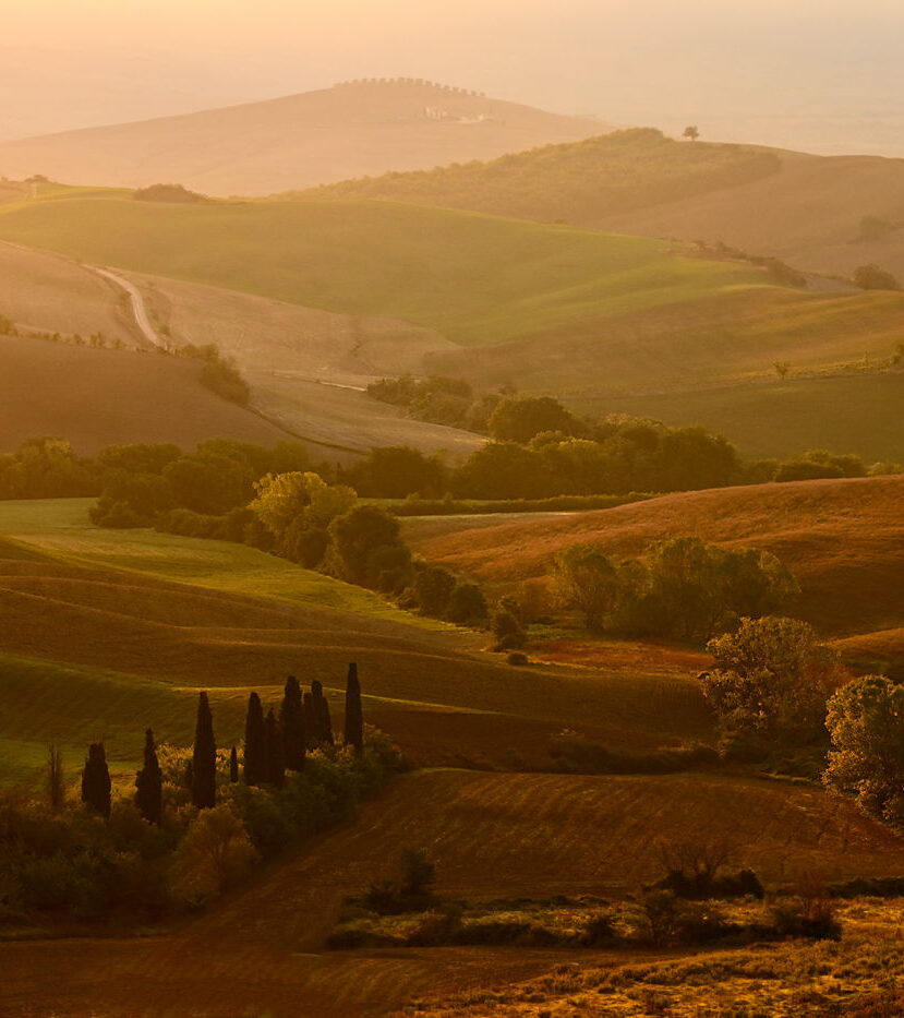 Wschód w Val d'Orcia, Toskania, 10 lat bloga fotograficznego EwaiPiotr.pl