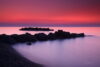 Czerwony poranek na Santorini, filtry połówkowe szare czy HDR