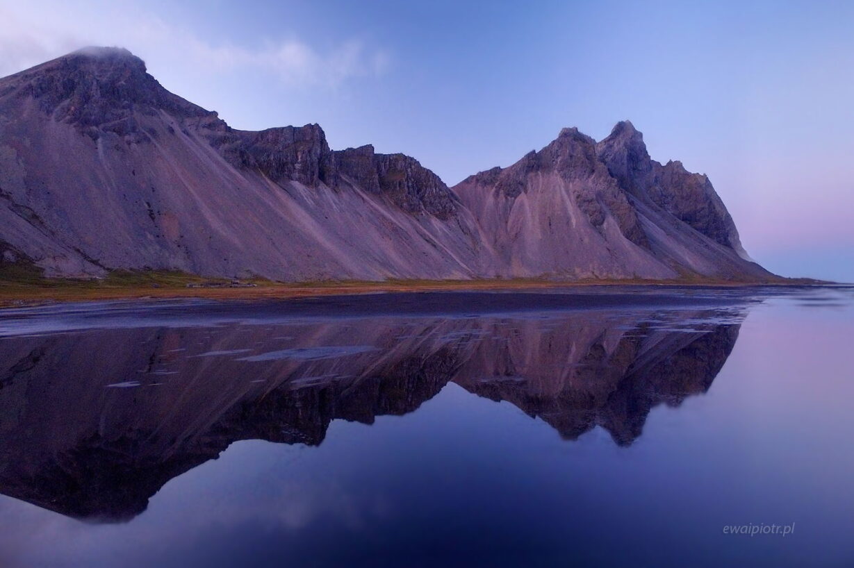 Podwójny Vestrahorn, Islandia, z drona