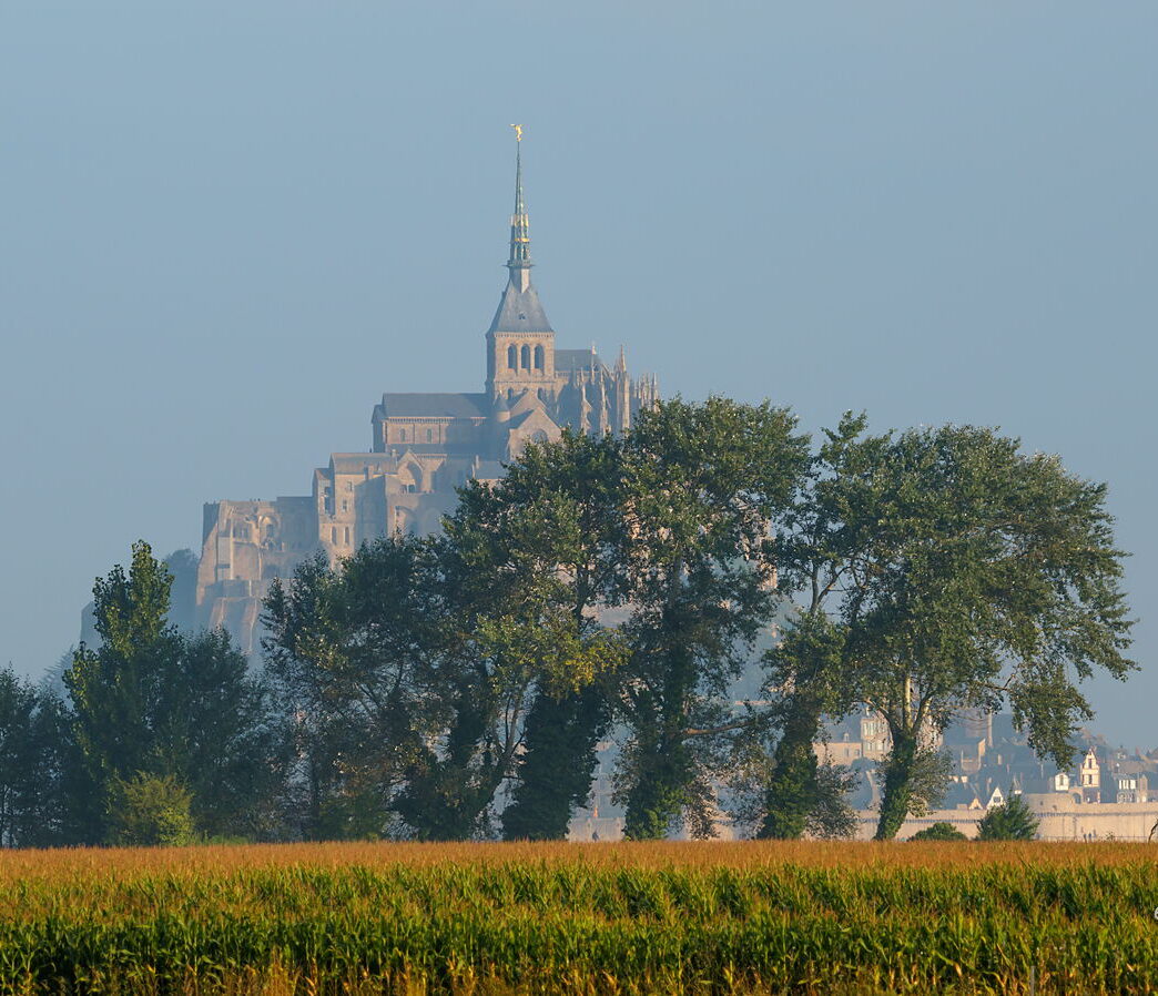 Mont Saint Michel i pole kukurydzy, Bretania