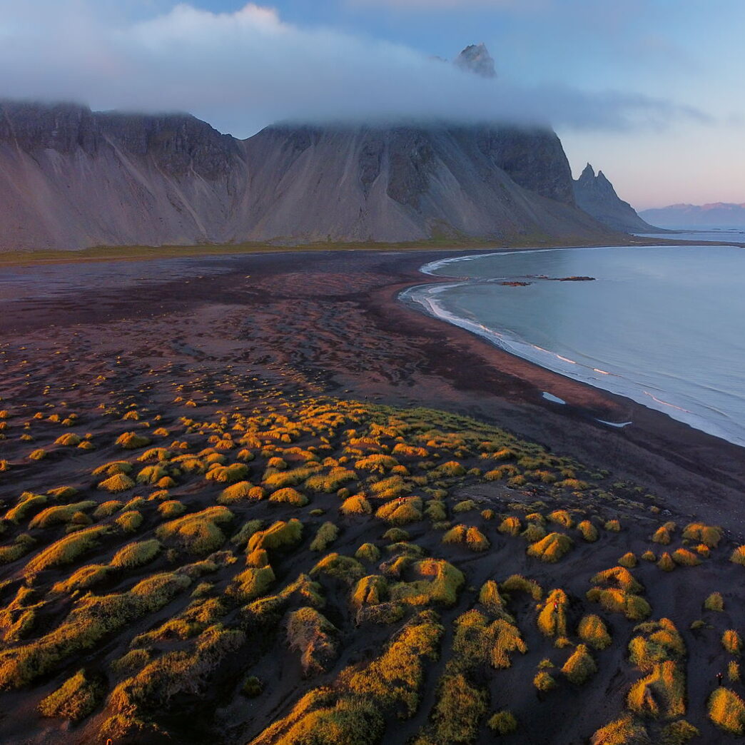 Stokksnes z drona, Islandia, Vestrahorn i Mavic Mini