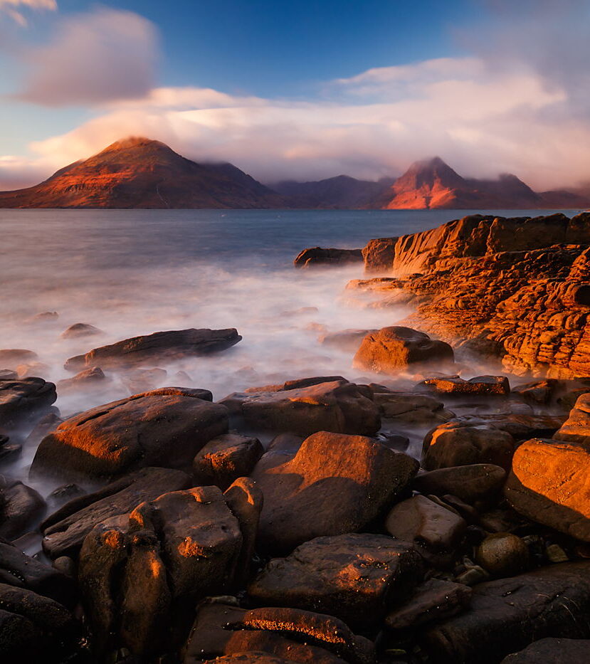 Zachód w Elgol, Skye, Szkocja, fotowyprawa