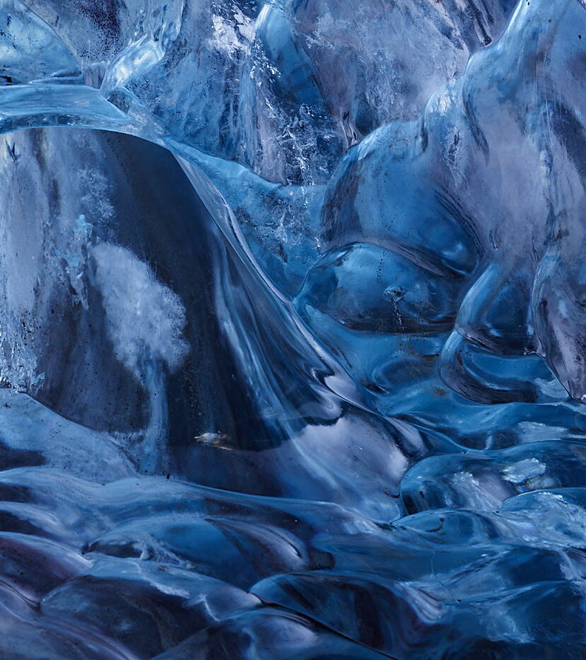 Lód z lodowej jaskini, Islandia