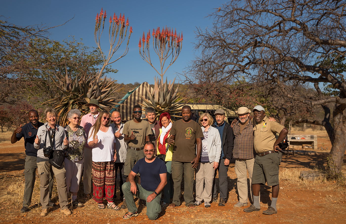 Uczestnicy fotowyprawy do Namibii - czerwiec 2022