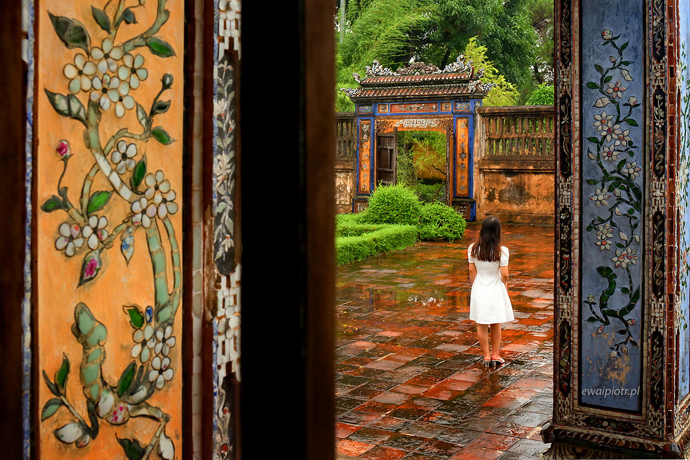 W pałacu w Hue, Wietnam